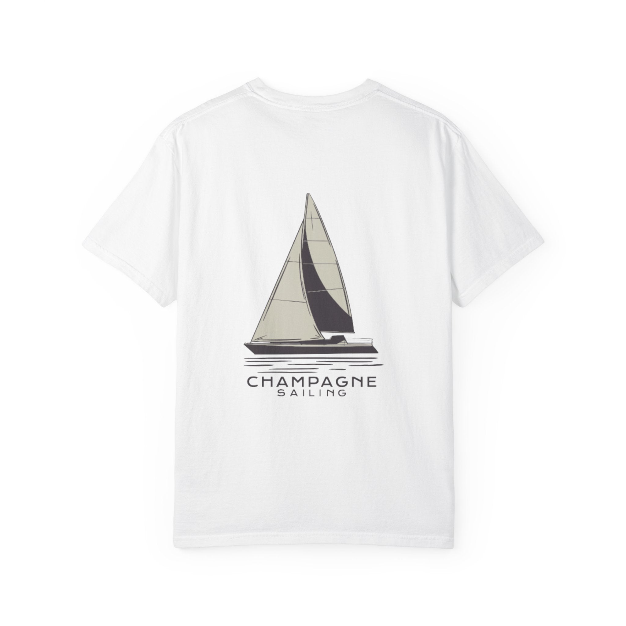 Champagne Sailing T-Shirt — Nautical Sailboat Graphic Tee