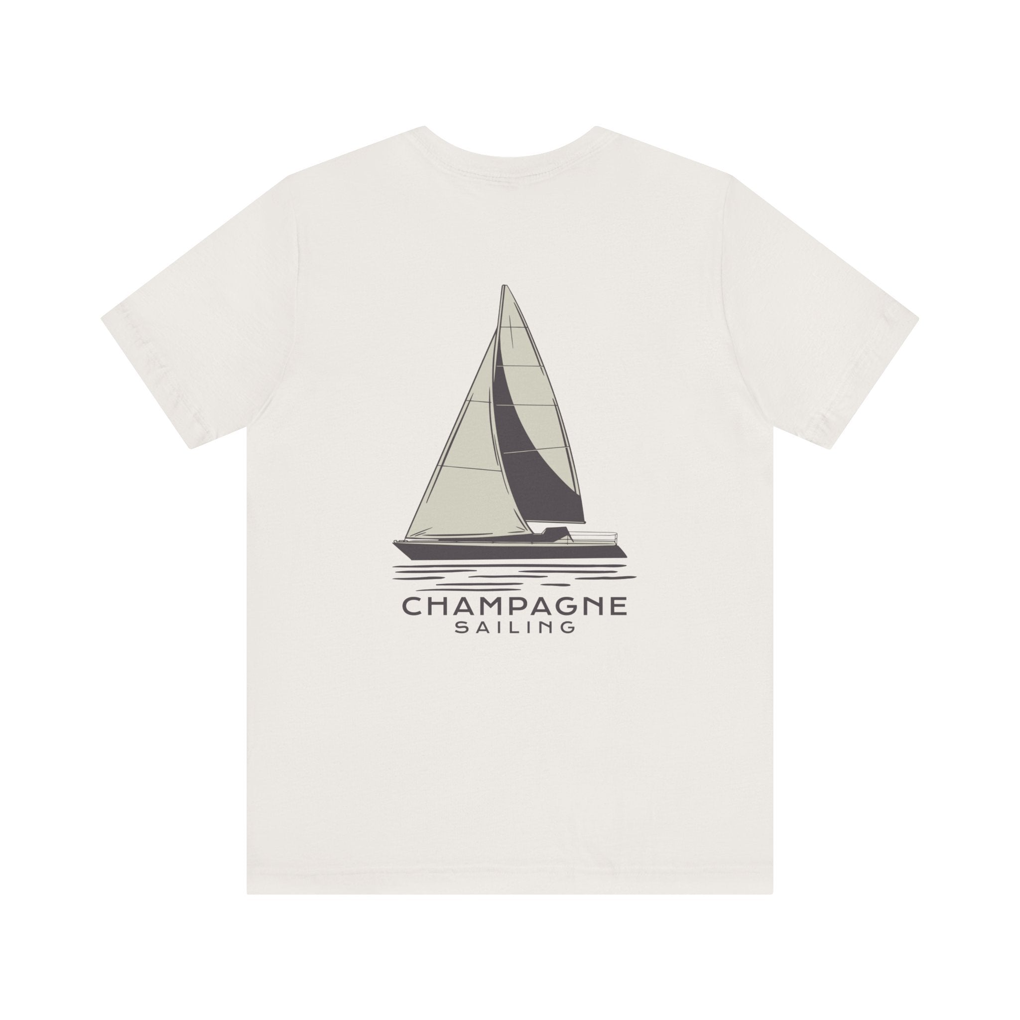 t-shirt with sailboat champagne sailing