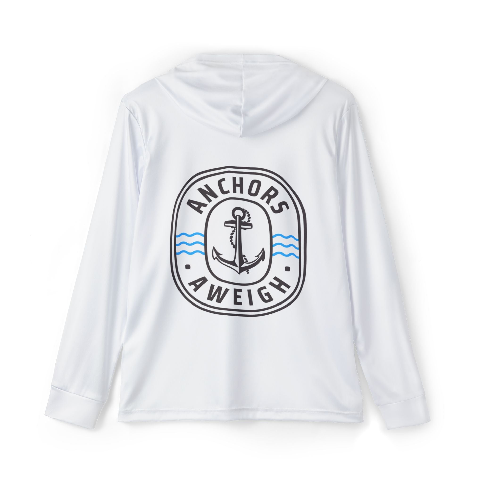 Nautical Themed Men’s Sports Warmup Hoodie, Gym Wear, Beach Cover-up, Casual Activewear, Great for Workouts and Sailing